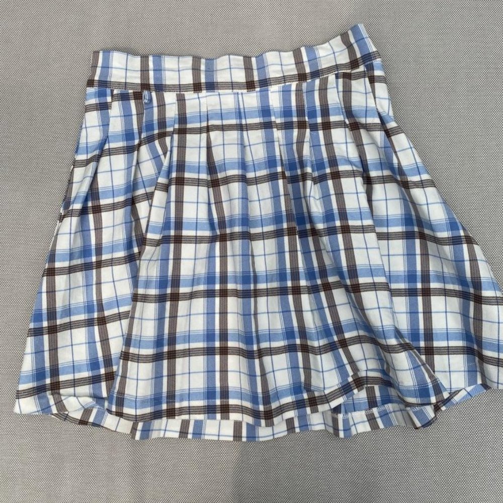 Forever 21 plaid pleated short skirt